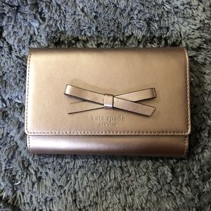 Kate Spade Rose Gold Bow Wallet